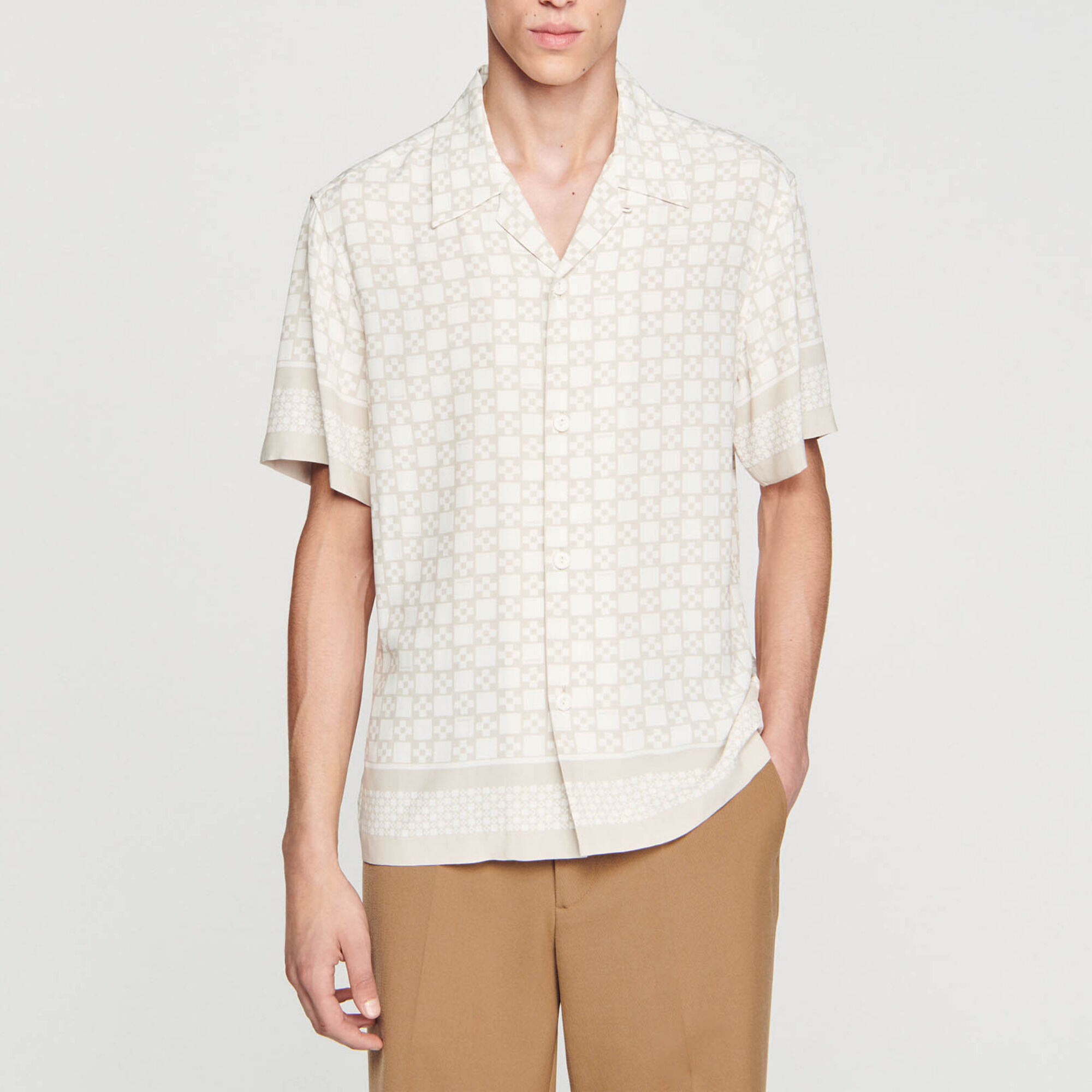 Camicia a maniche corte Square Cross
