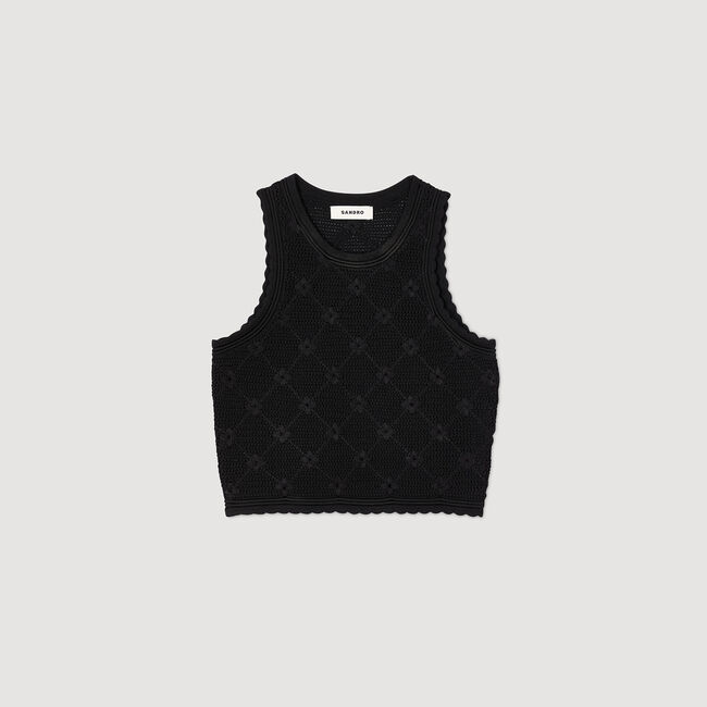 Top in maglia fantasia