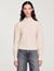 Maglione a coste in lana e cashmere
