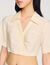 Camicia corta arricciata