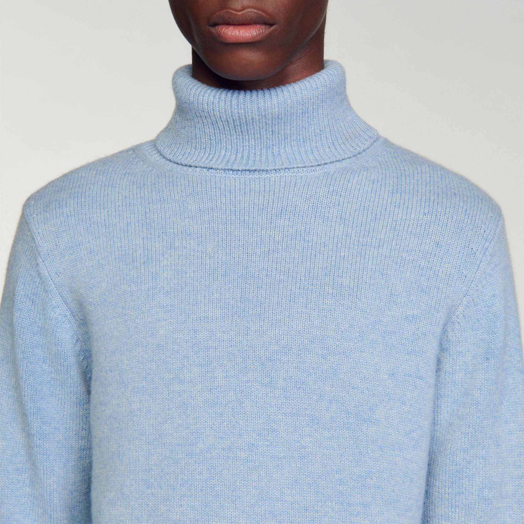 Maglione dolcevita in lana e cashmere