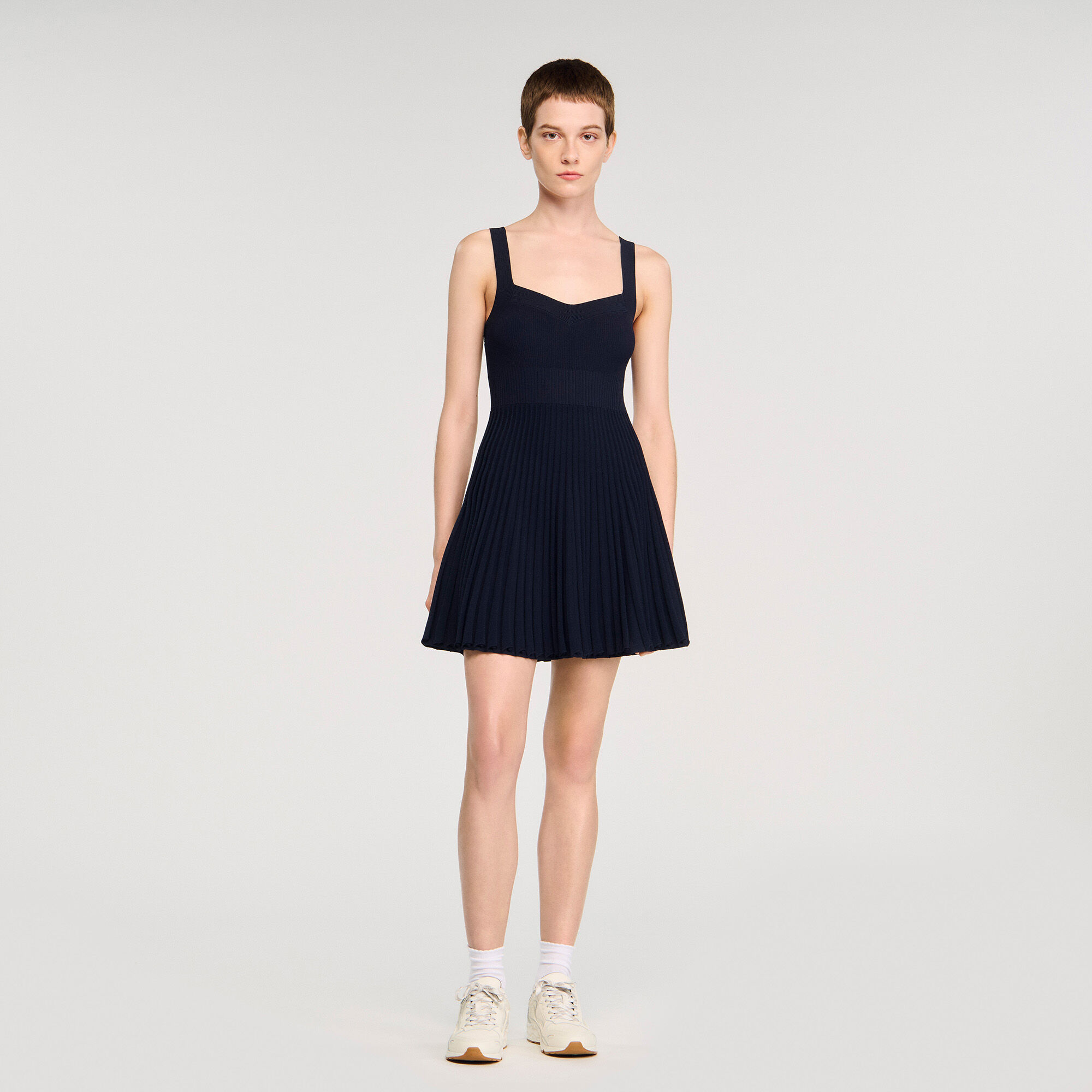 Abito corto in maglia