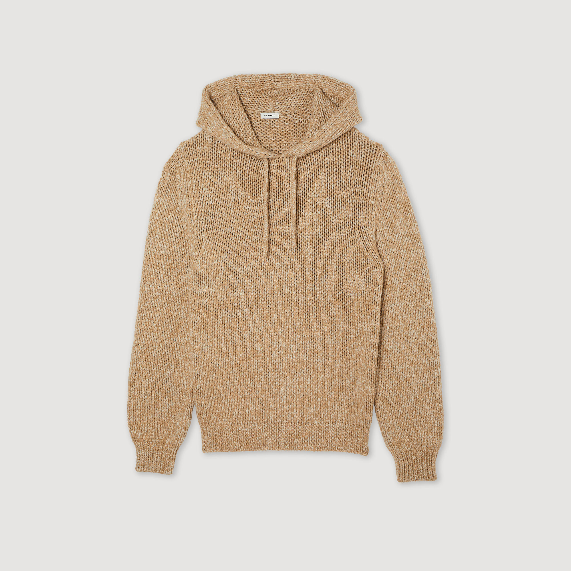 Felpa con cappuccio oversize in maglia