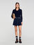 Cardigan corto con colletto polo