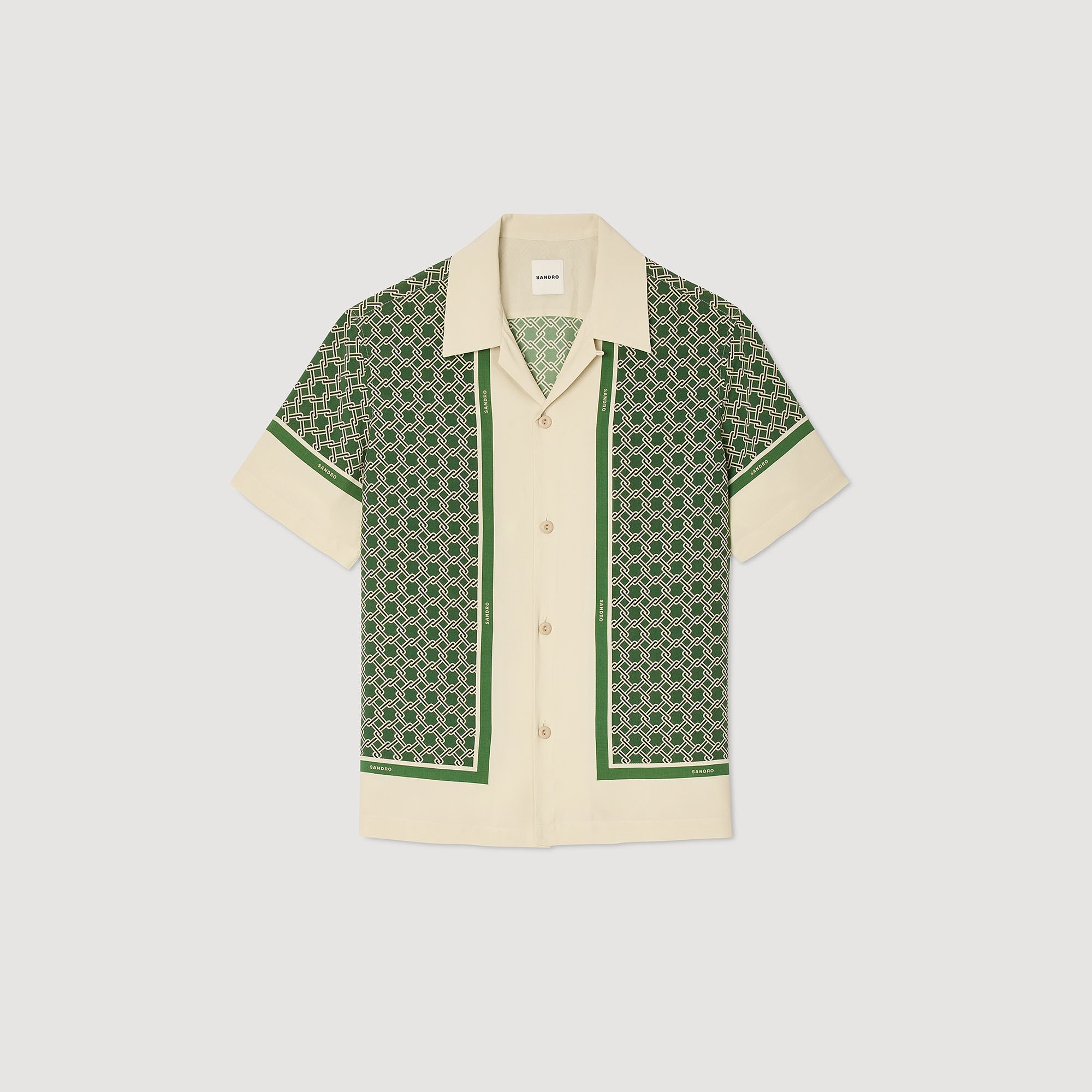 Camicia a maniche corte con stampa