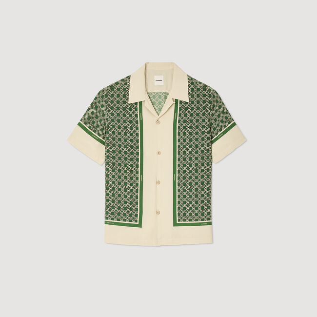 Camicia a maniche corte con stampa