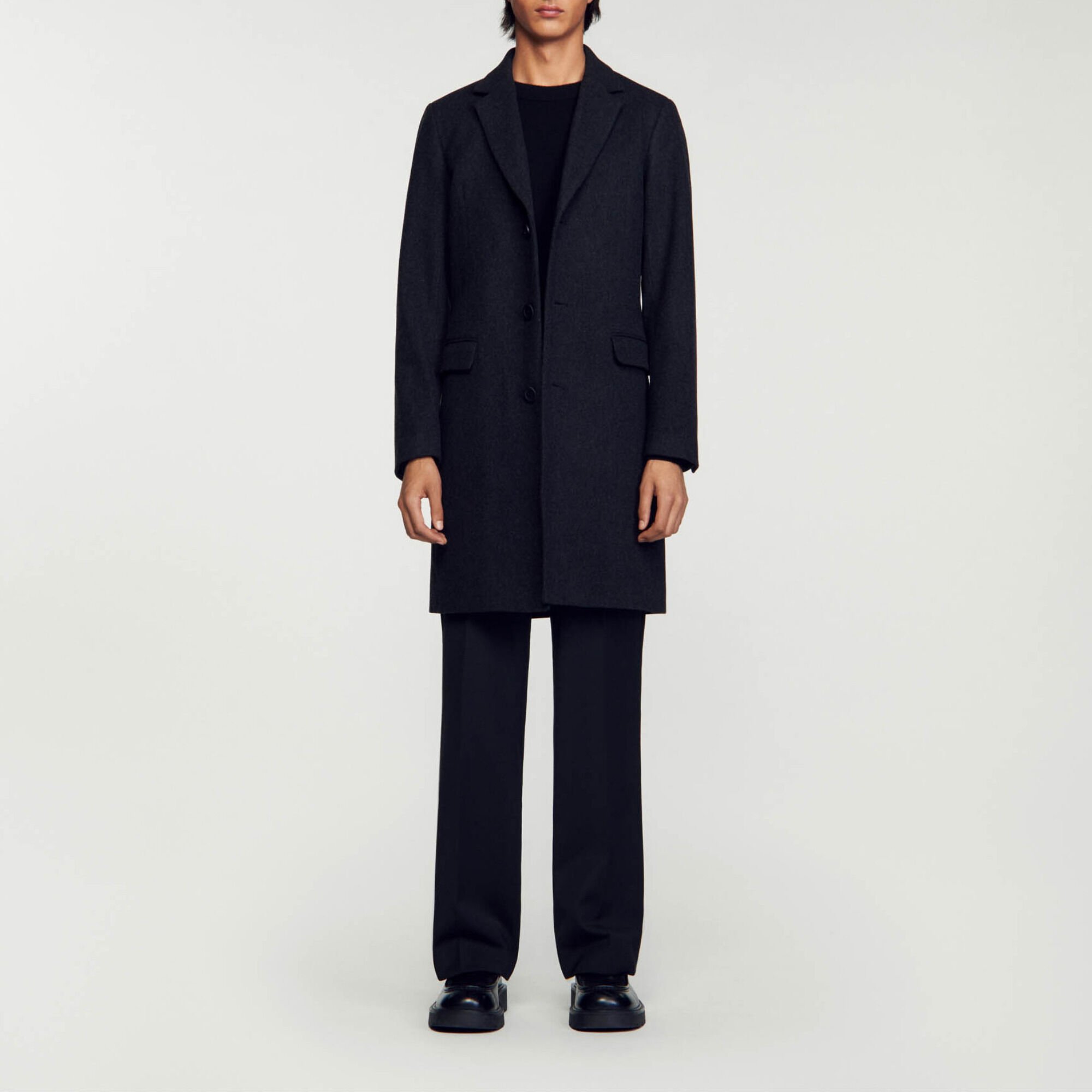 Cappotto in panno di lana
