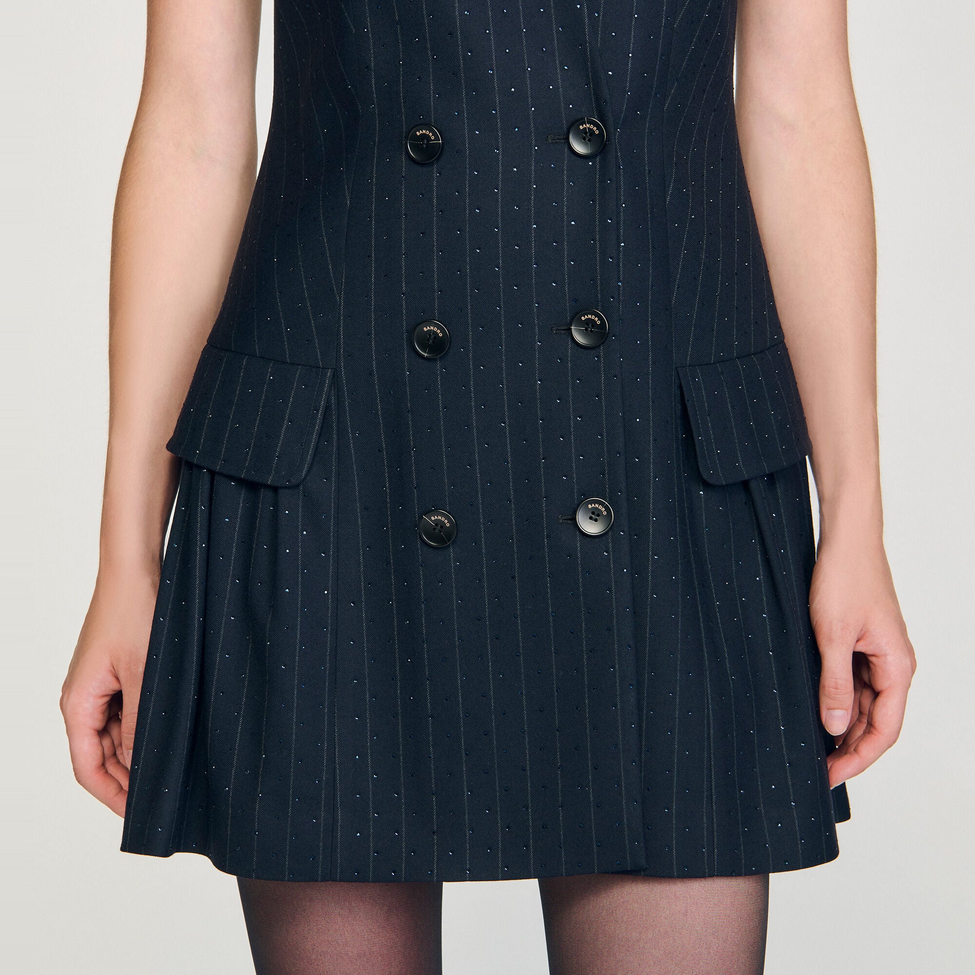 Abito corto tailleur con strass - Donna | Sandro