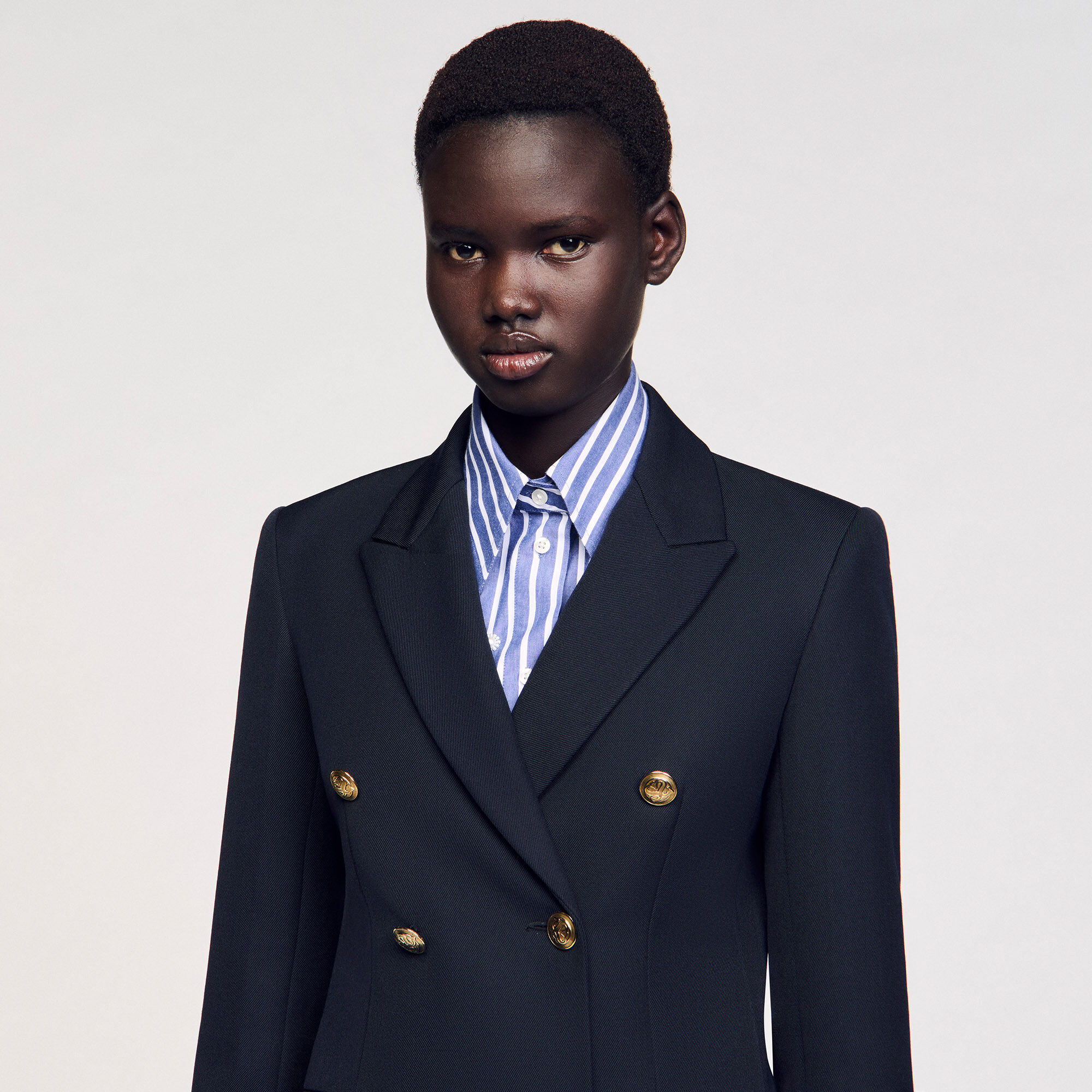 Giacca tailleur con doppia abbottonatura