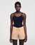 Body in maglia con dettaglio bijou