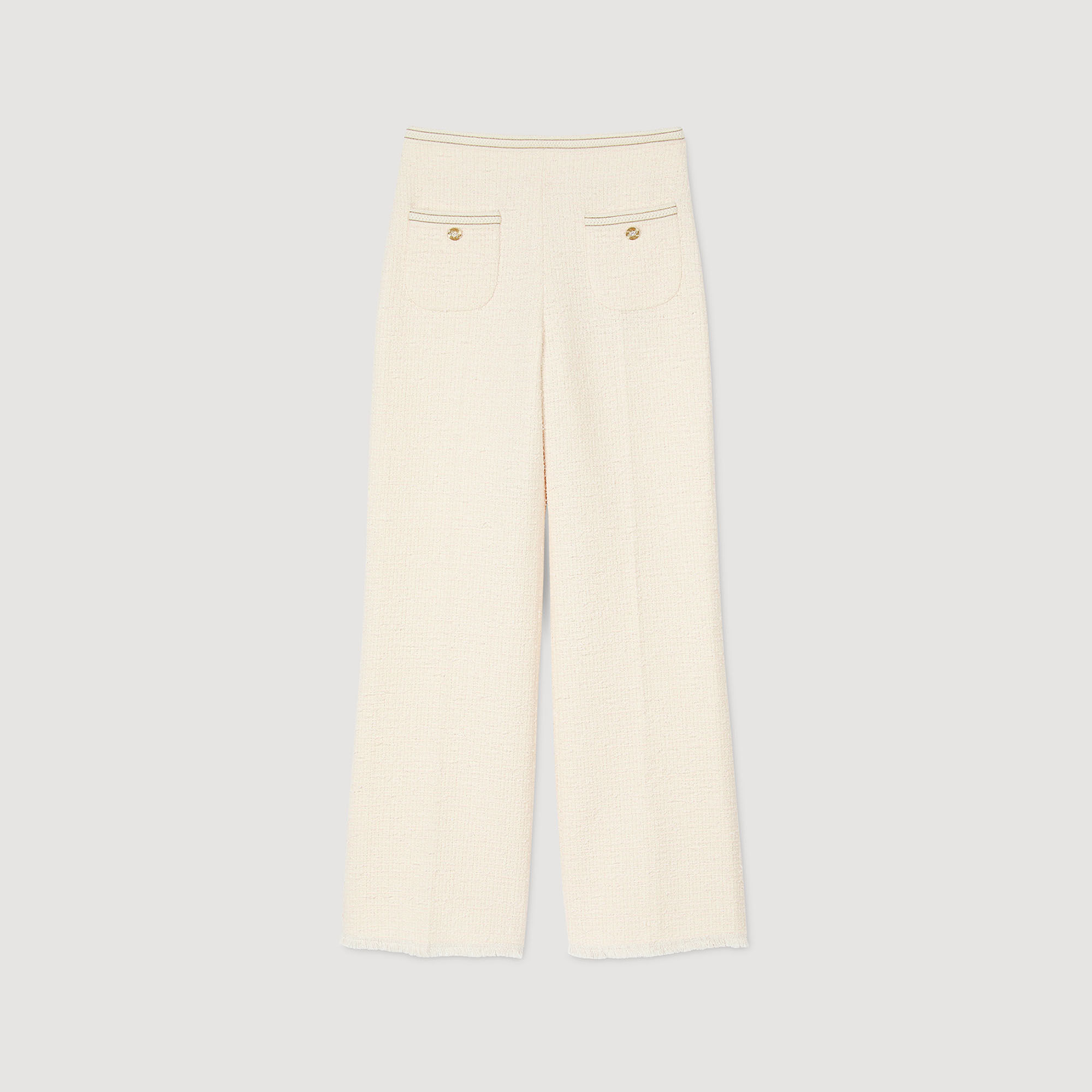 Pantaloni in tweed fantasia