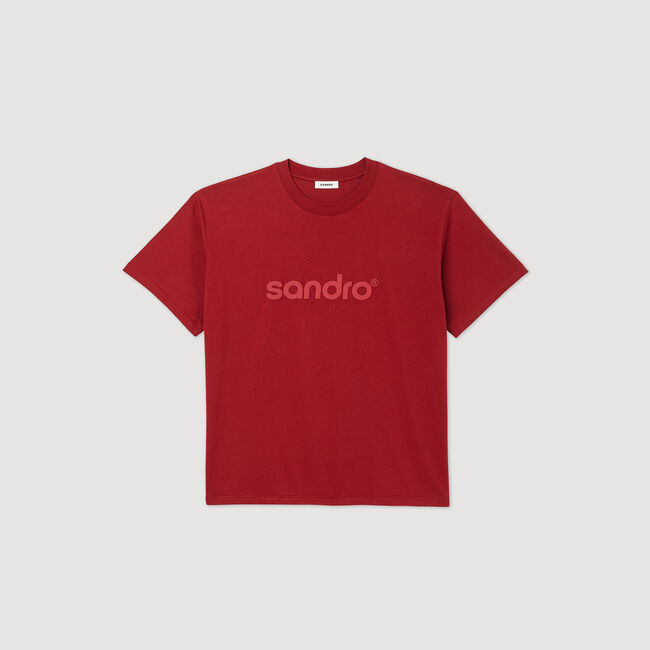 T-shirt oversize con logo