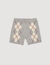 Shorts in maglia a rombi