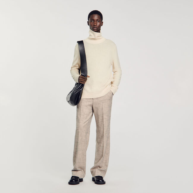 Maglione dolcevita in lana e cashmere