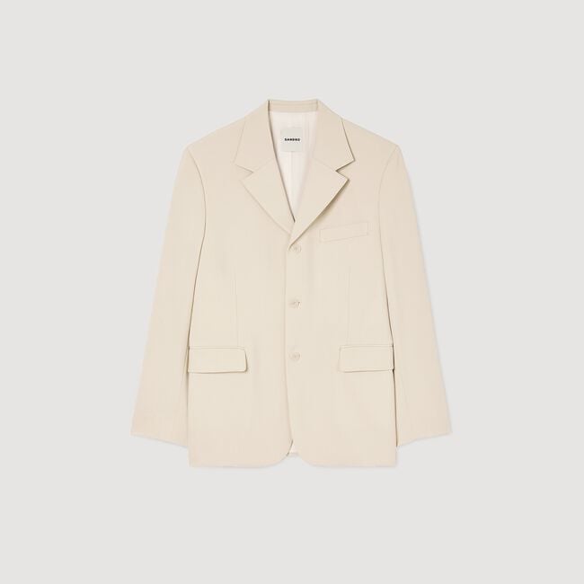 Giacca da abito oversize in lana