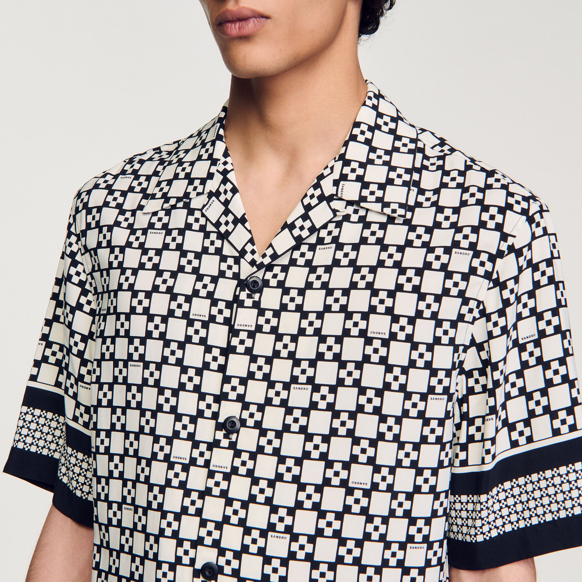 Camicia a maniche corte Square Cross