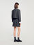 Gonna corta sartoriale glitterata