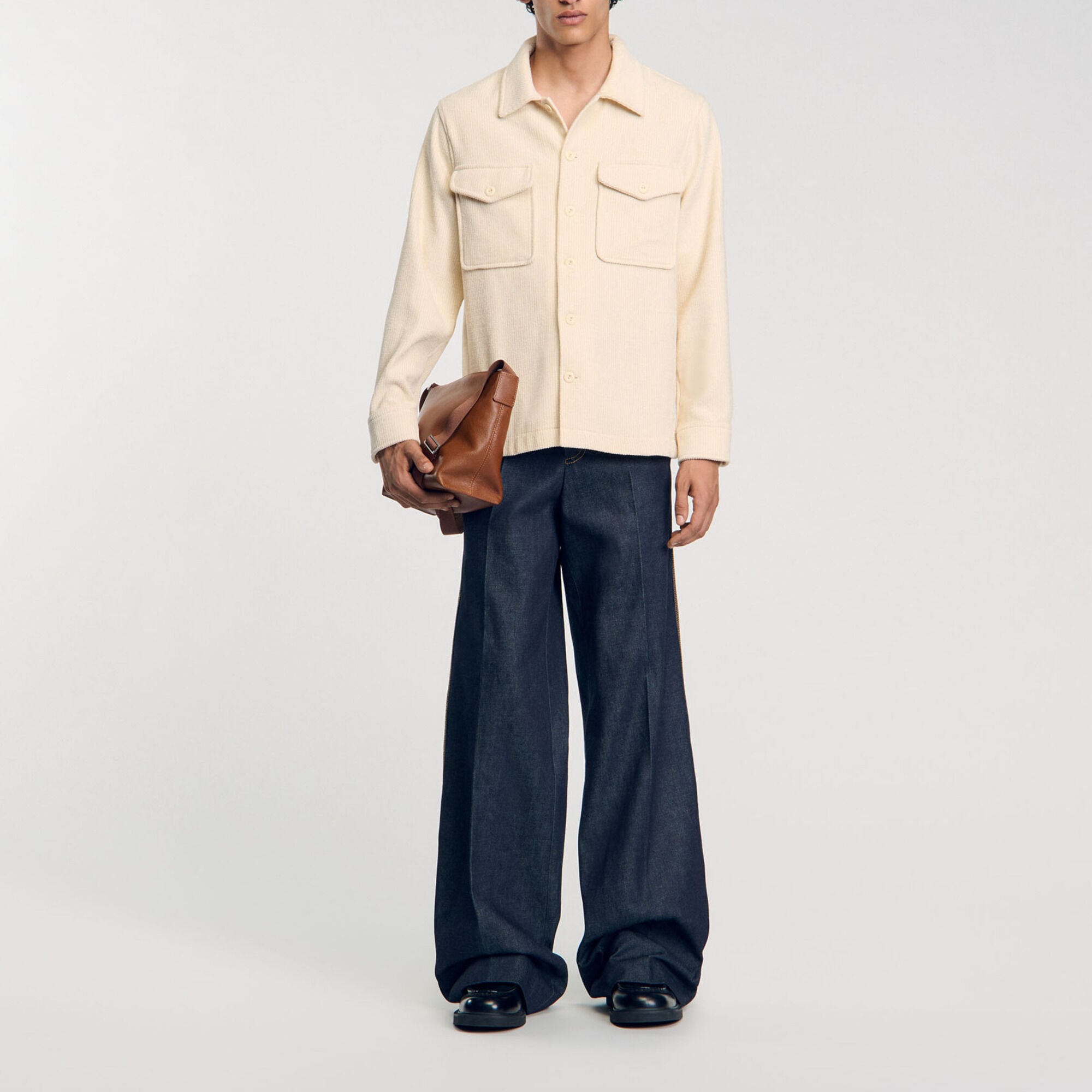 Overshirt in velluto a coste - Uomo | Sandro
