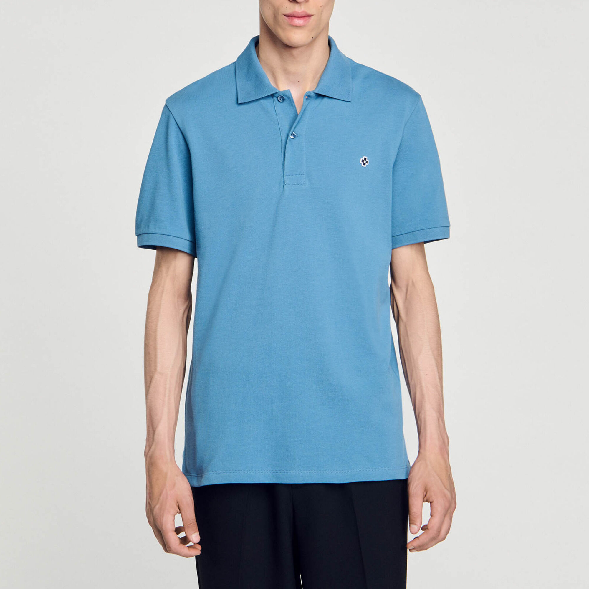 Polo con applicazione Square Cross