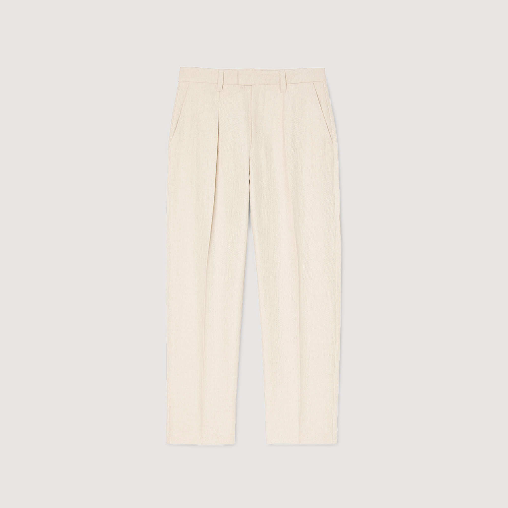 Pantaloni larghi con pieghe