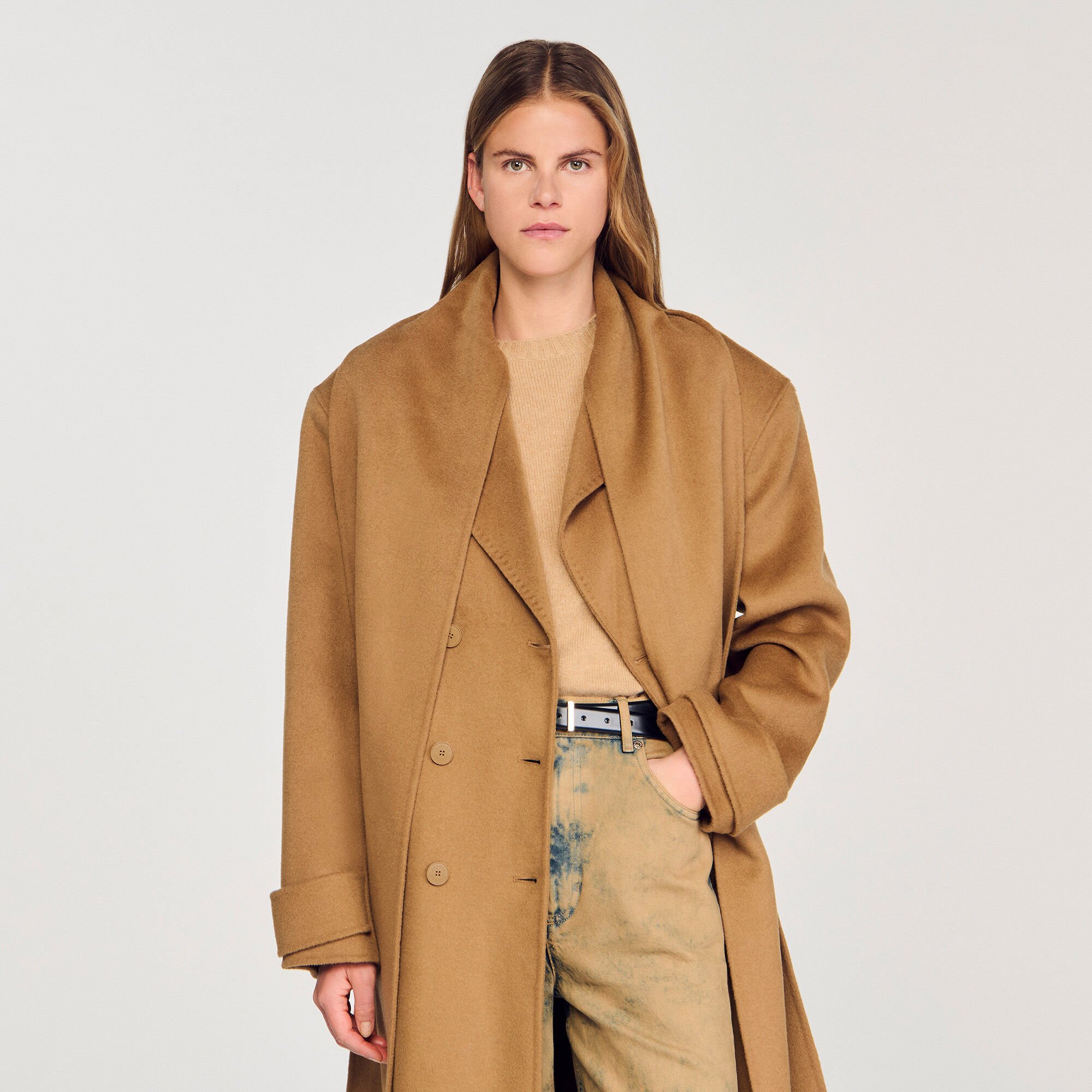 Cappotto oversize in lana