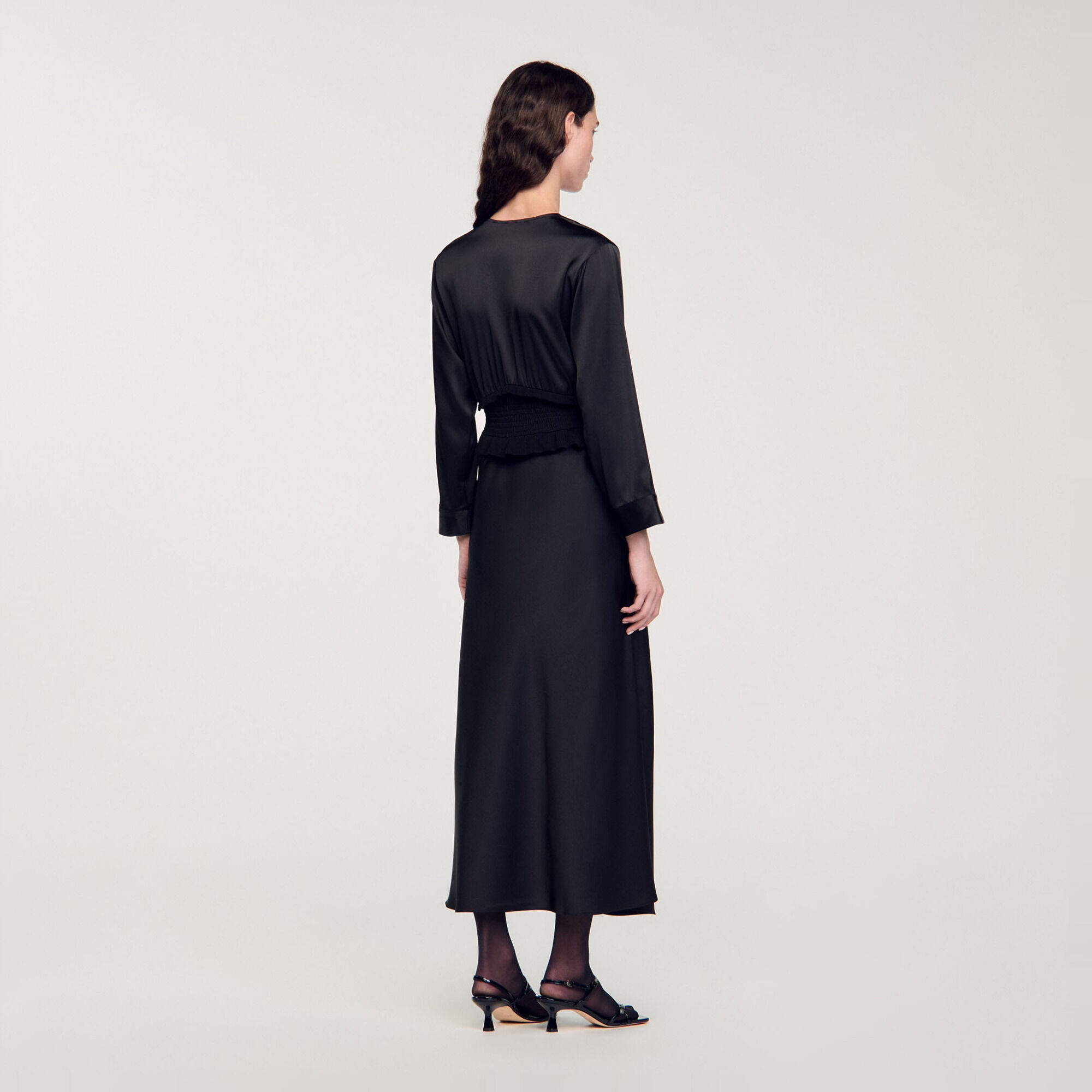 Abito lungo satinato