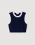 Gilet corto bicolore