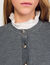 Cardigan colletto volant rimovibile