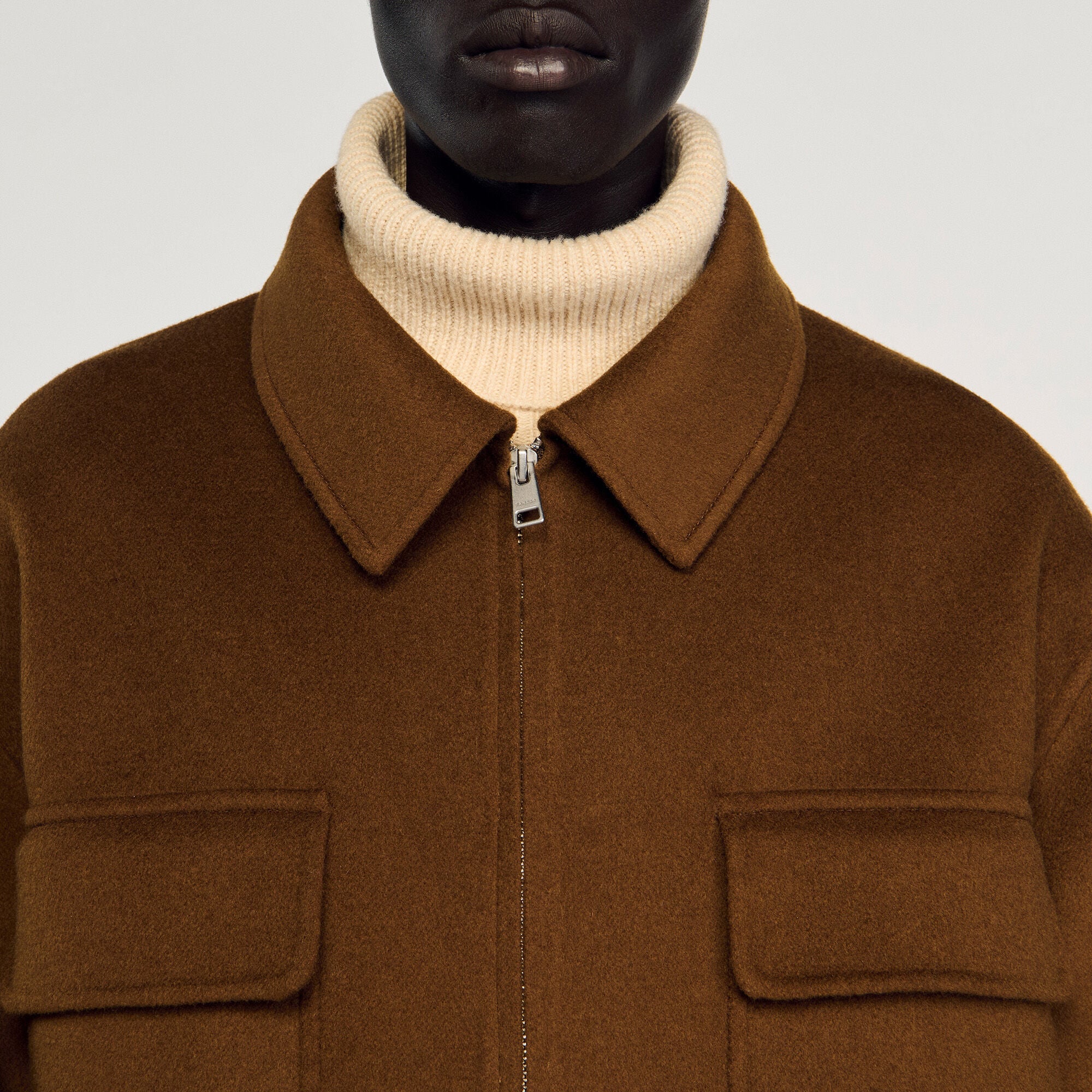 Overshirt con zip - Uomo | Sandro