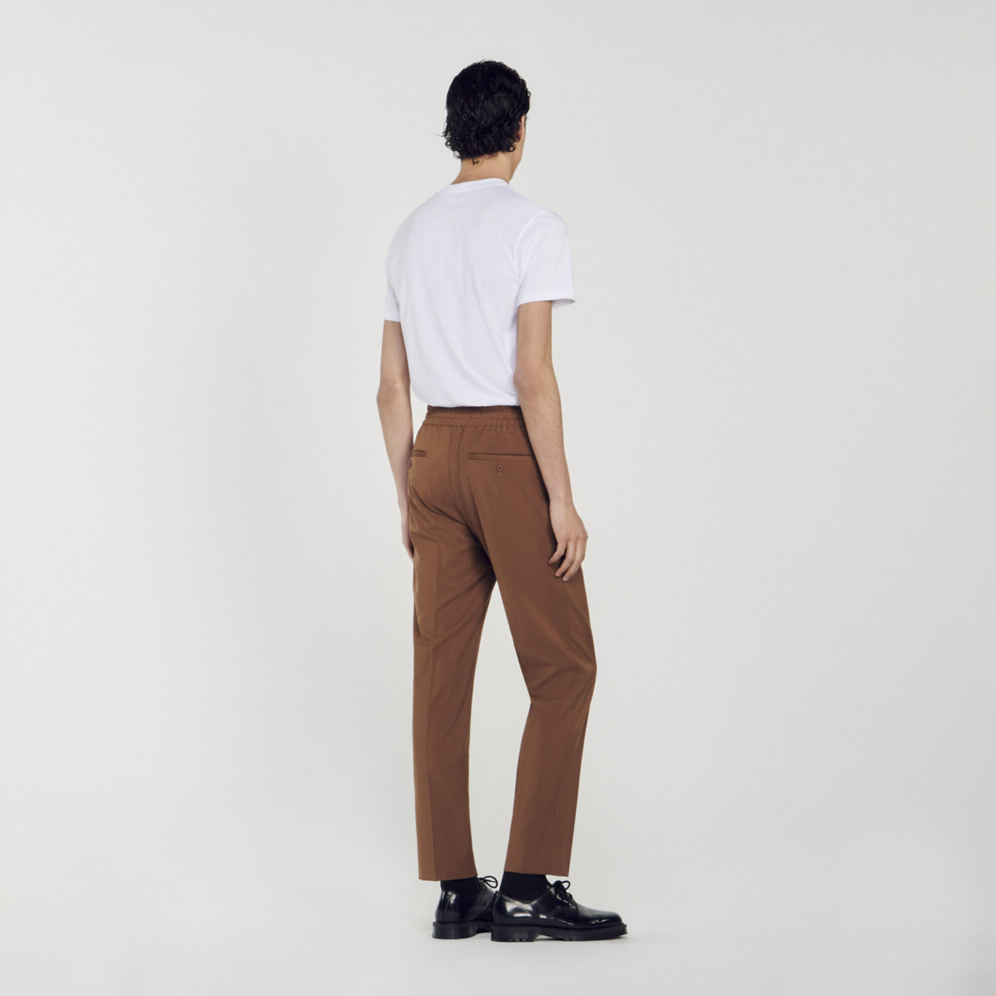 Pantaloni dritti elasticizzati