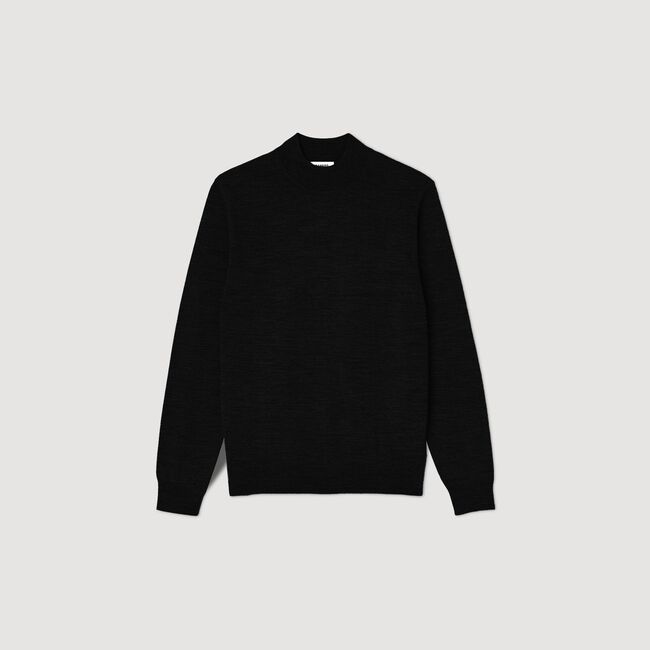 Maglione in lana a collo alto