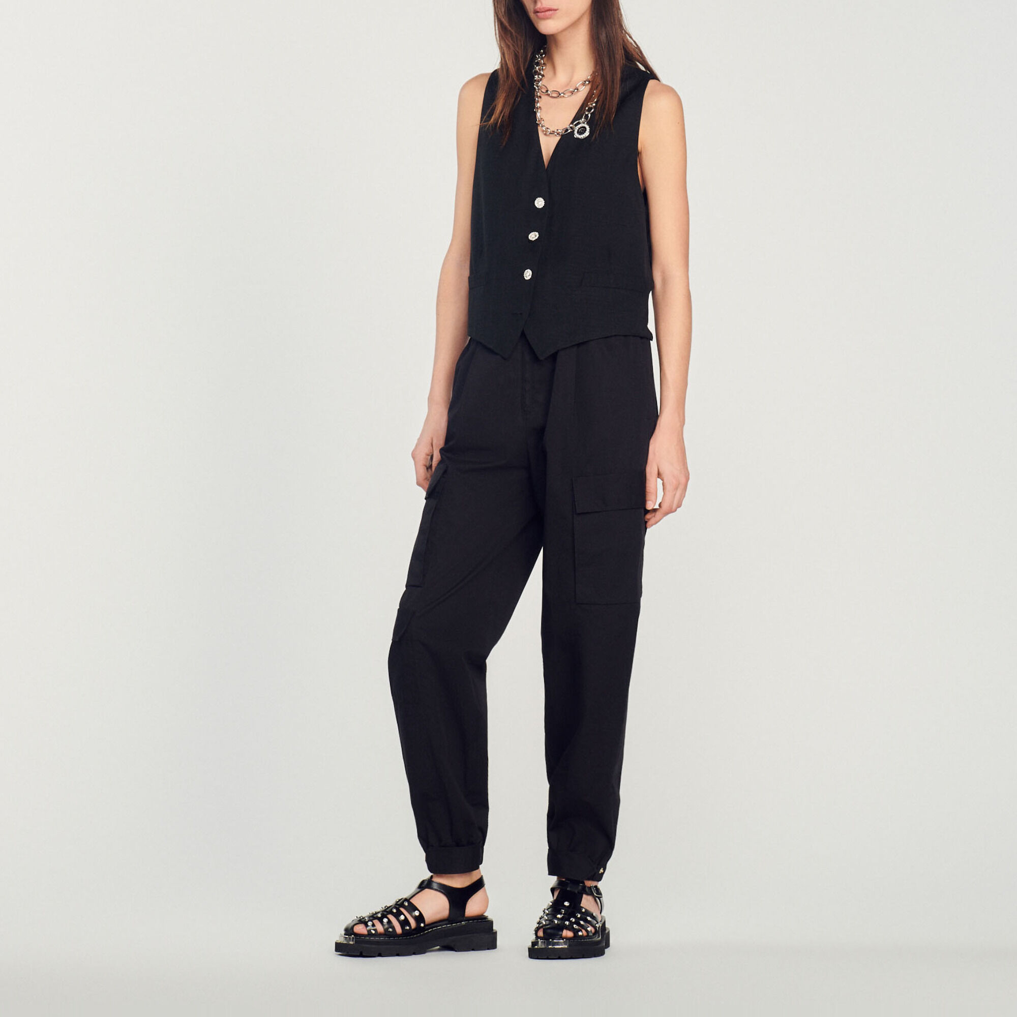 Gilet maschile con strass