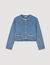 Giubbotto in denim con strass