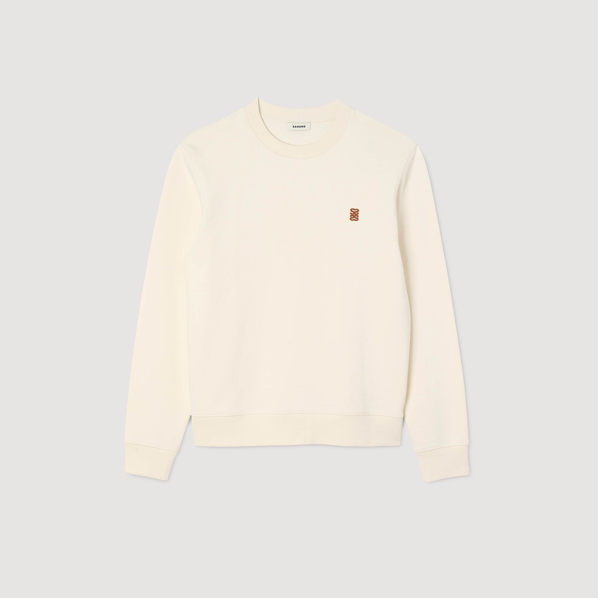Felpa oversize con inserto in pelle