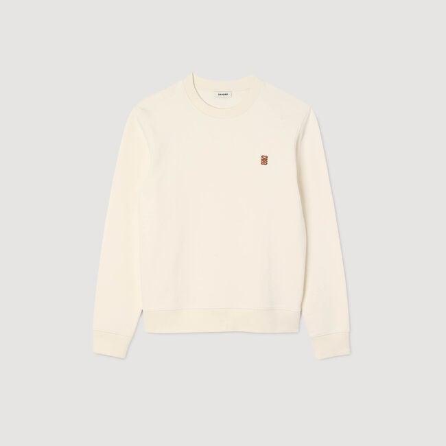 Felpa oversize con inserto in pelle