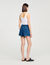 Shorts in denim glitterati
