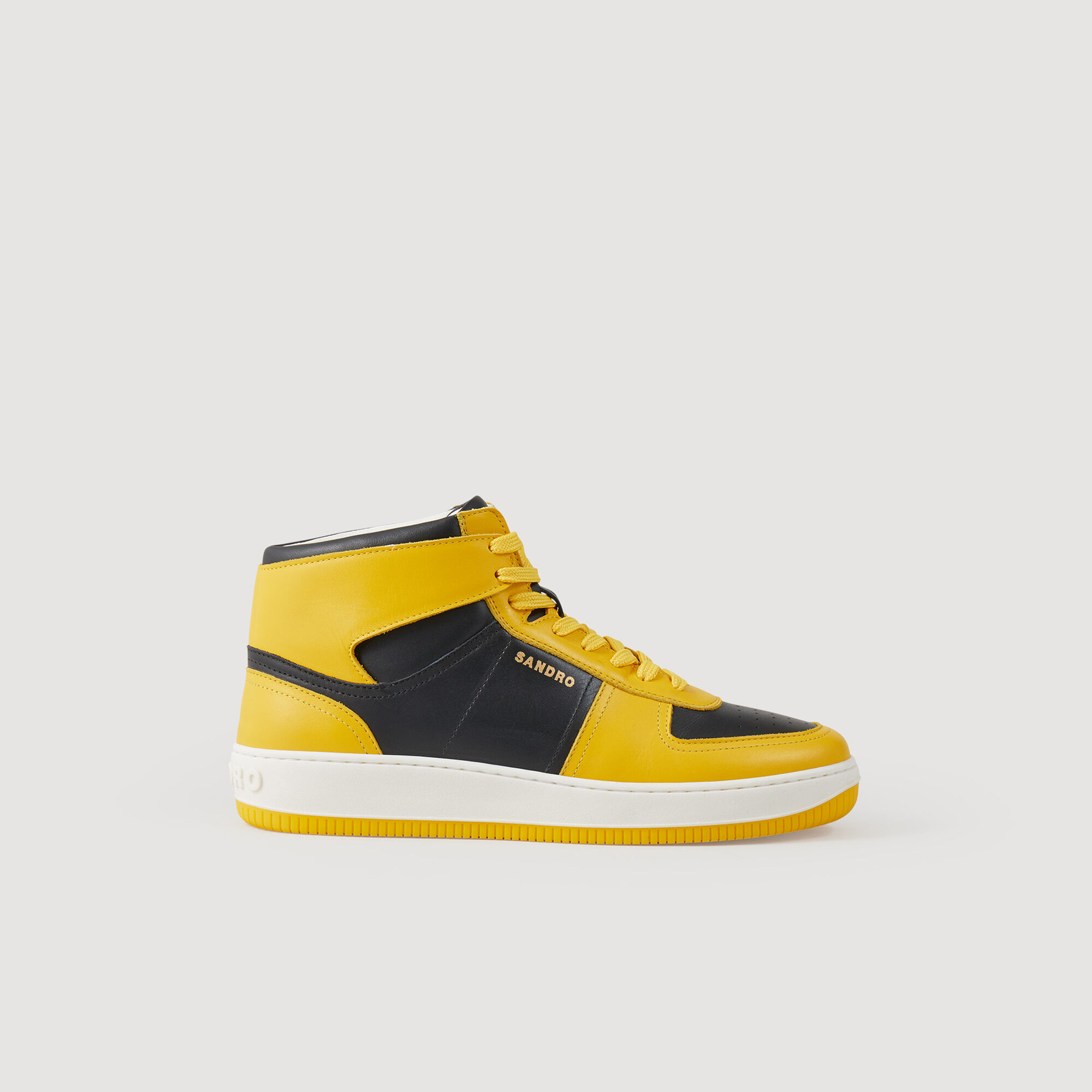 Sneaker alte in pelle