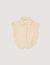 Top Collo camicia con dettagli in pizzo