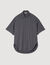 Camicia oversize a righe glitterata