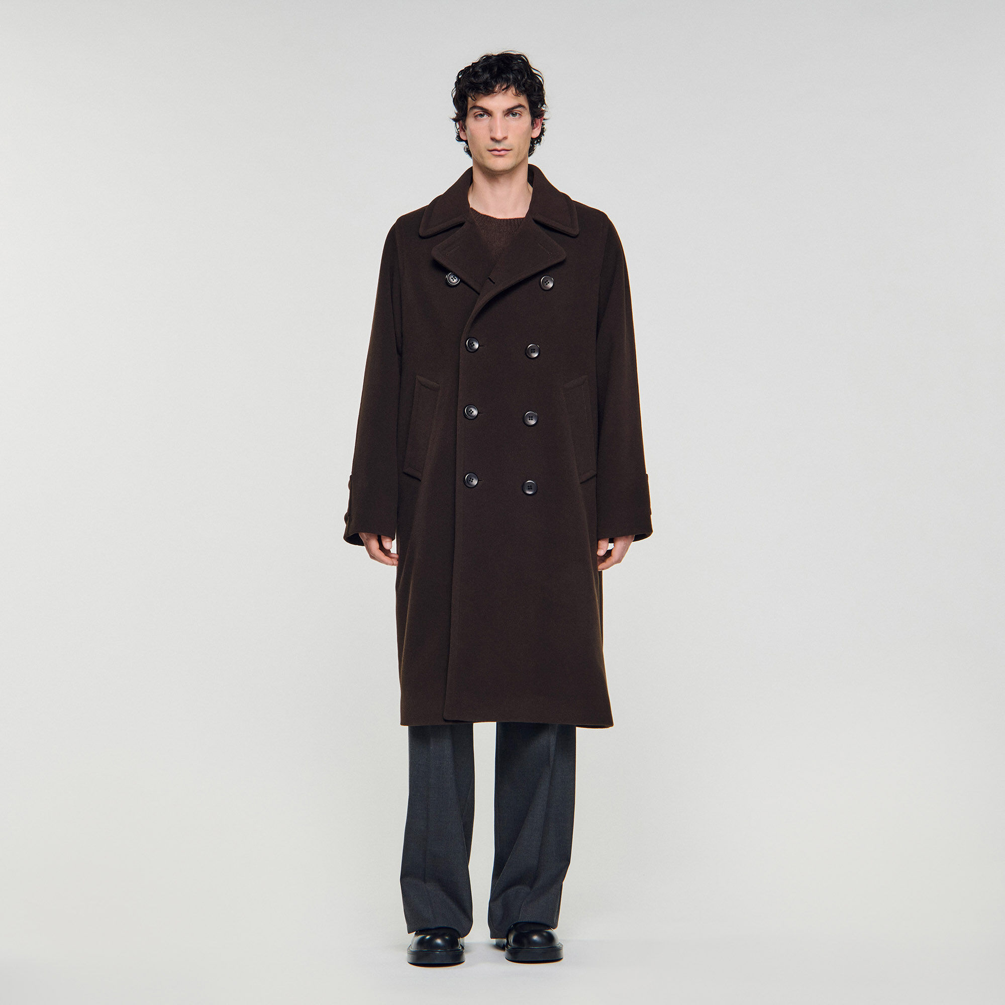 Cappotto doppiopetto lana cachemire