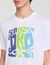 T-shirt in cotone con stampa a onde