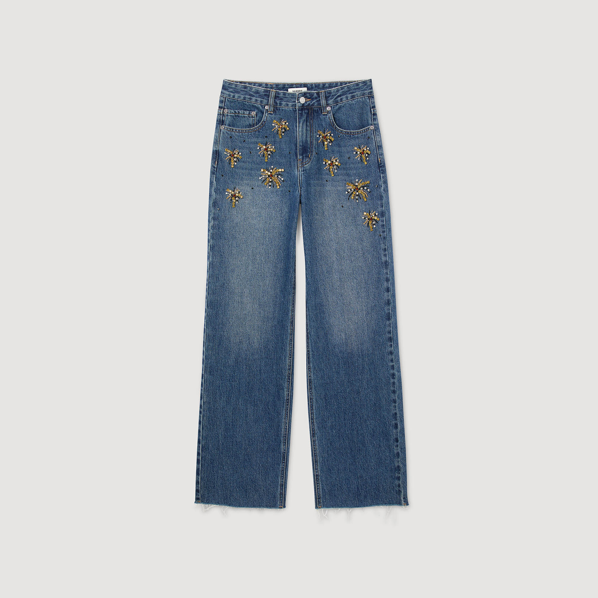Jeans con strass