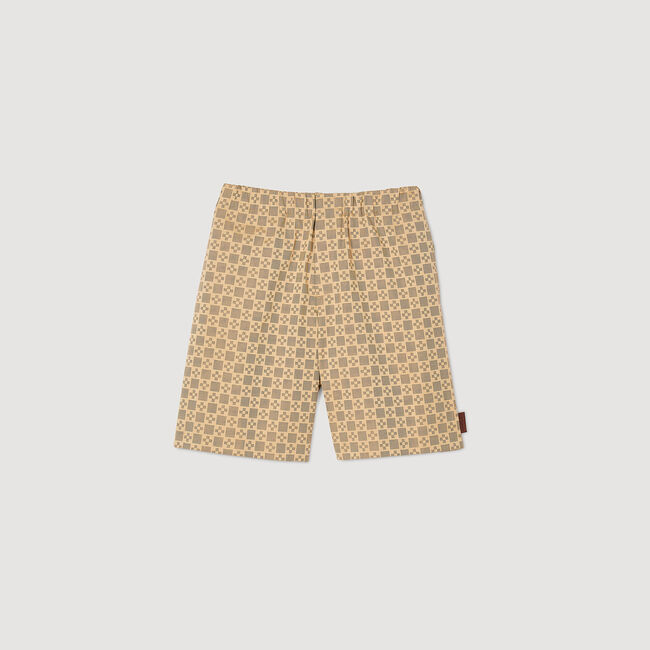 Shorts in jacquard Square Cross