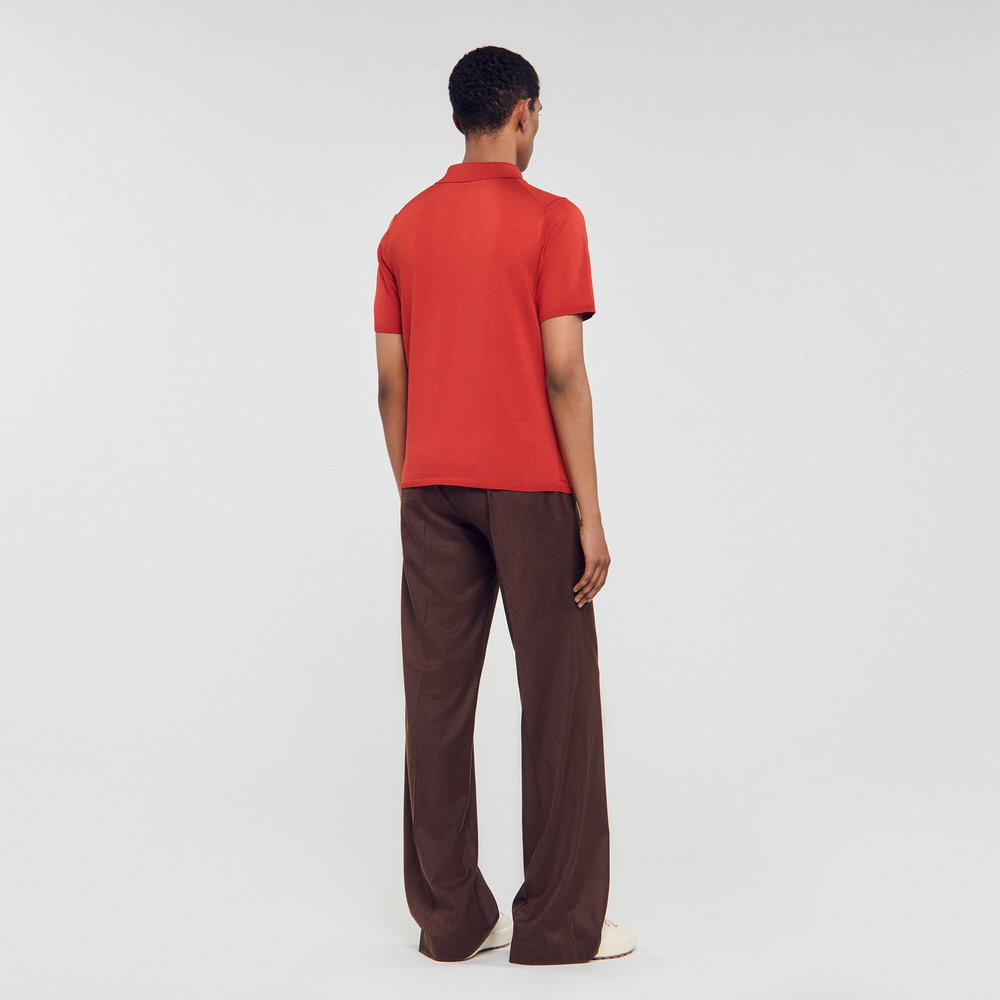 Polo in maglia a maniche corte