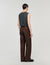 Pantaloni larghi in lana