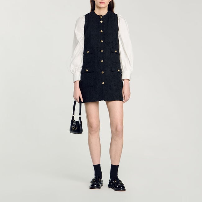 Abito corto in tweed - Donna | Sandro