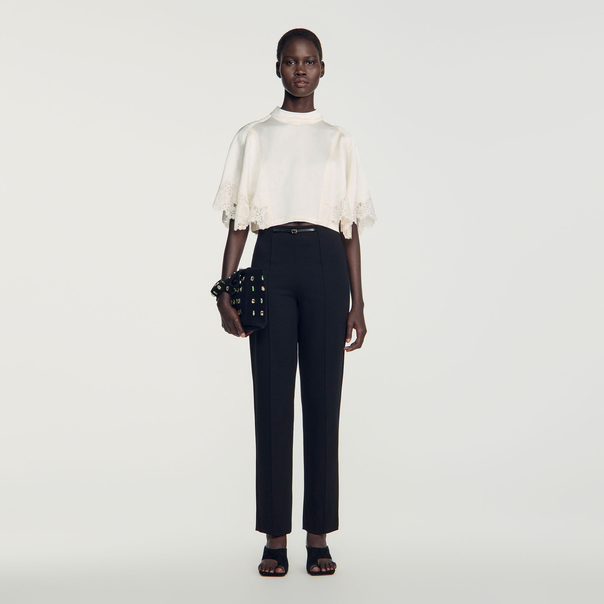 Pantaloni dritti stretch