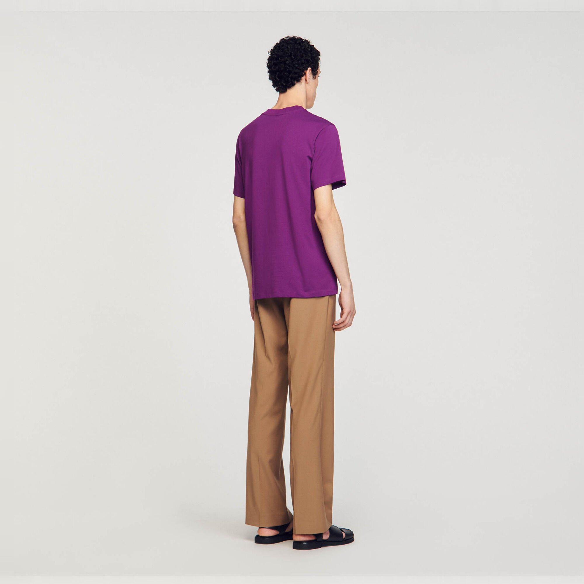 T-shirt in cotone con fiore