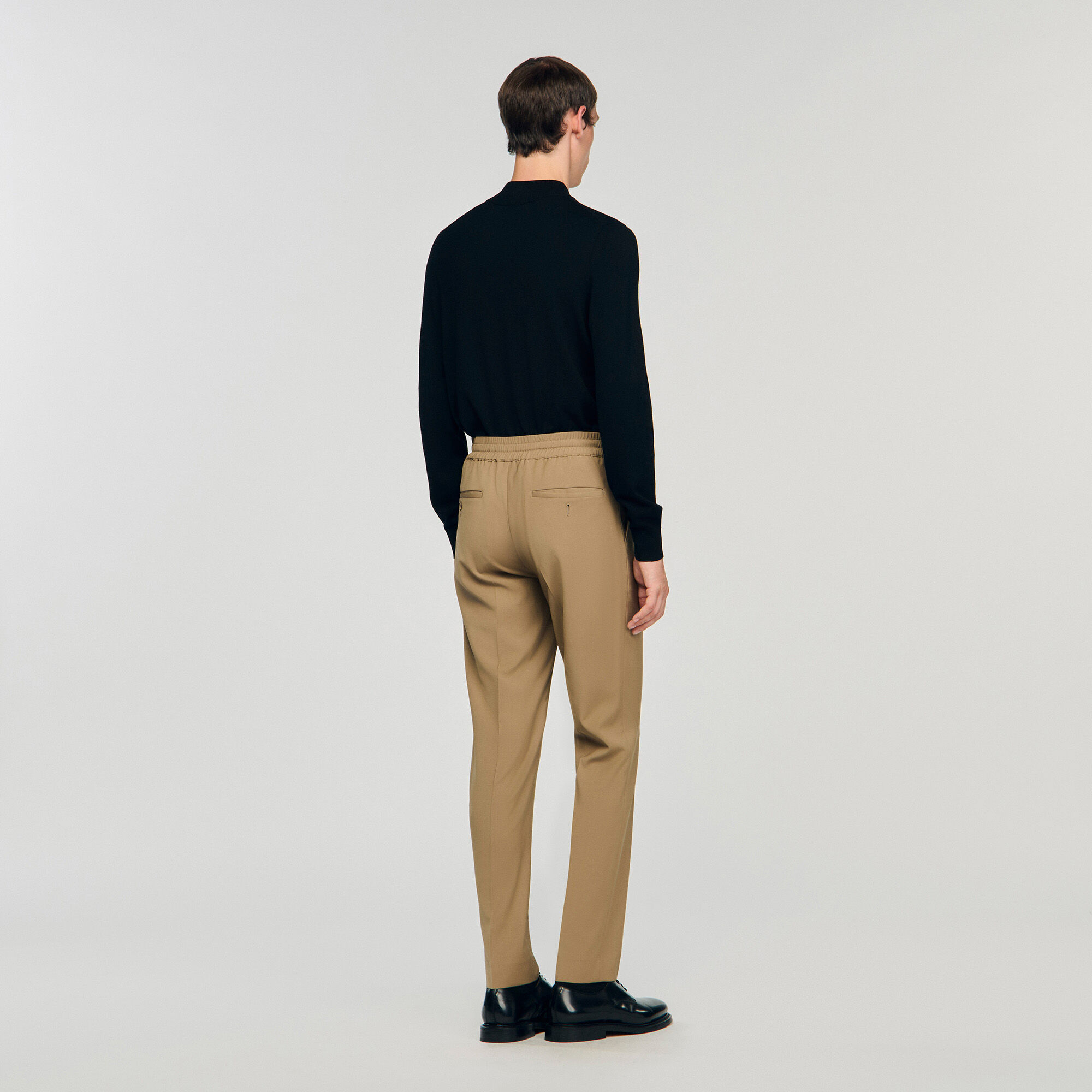 Pantaloni dritti elasticizzati