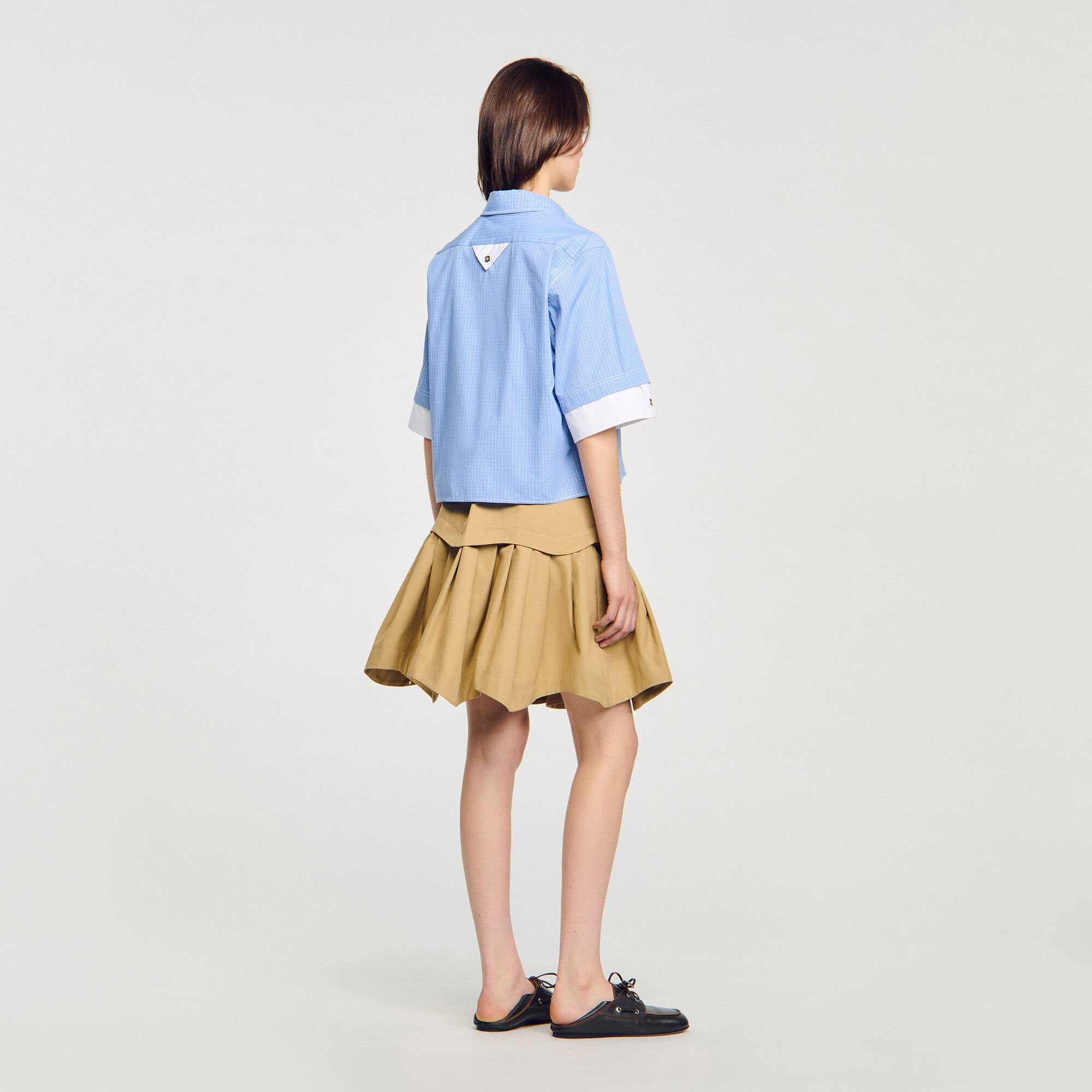 Camicia a quadri oversize